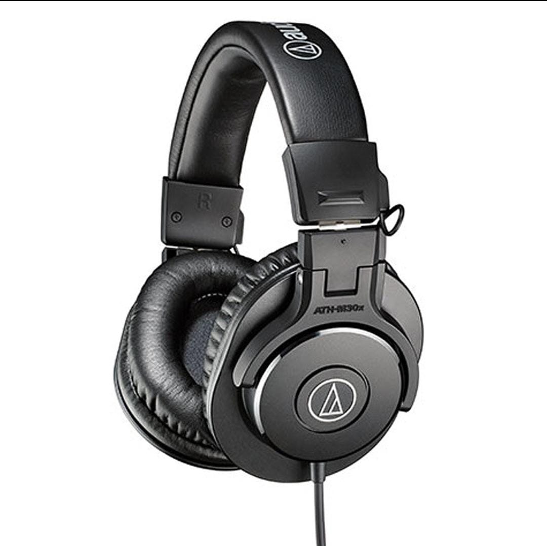 Audio-technica-auriculares ATH-M30x profesionales, cascos dinámicos con Monitor cerrado sobre la oreja, plegables, HiFi, originales